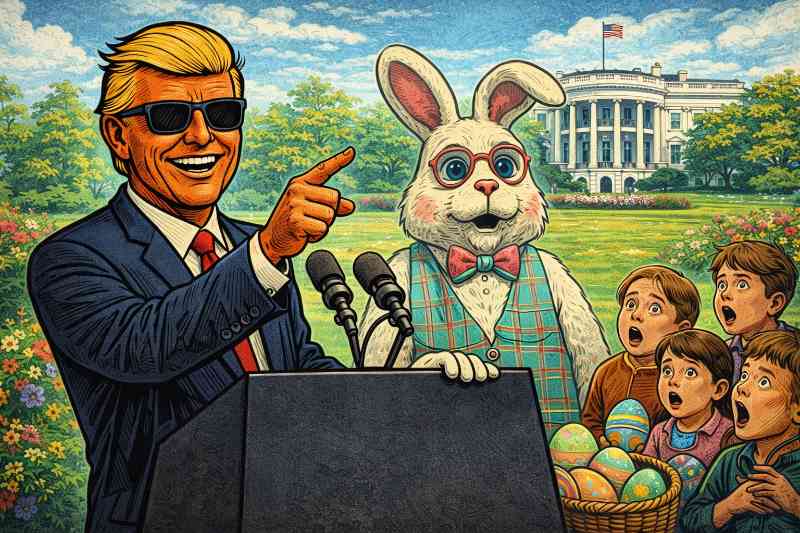 Ostern, Eier und Weltpolitik: Wenn Donald Trump das Kinderfest übernimmt