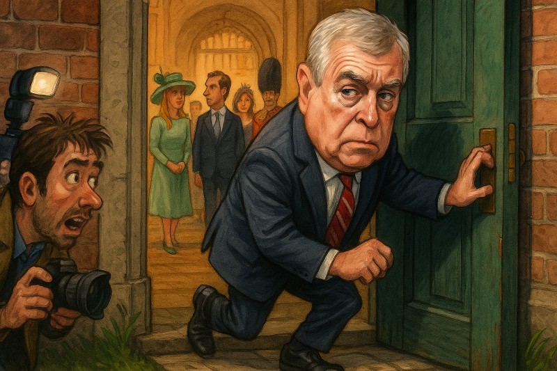 Der Mann, der durch die Hintertür kam – Andrew und das royale Versteckspiel zur Baby-Taufe