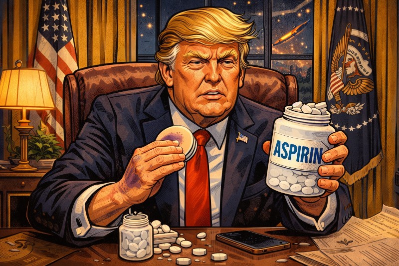Die Aspirin-Republik: Wie Donald Trump sein Blut verdünnte, seine Hände schminkte und die Medizin endgültig überholte