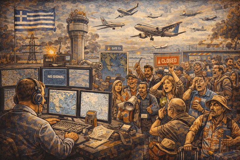 Funkstille über Hellas