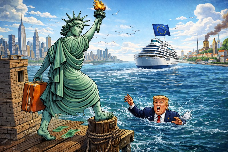 She’s Had Enough – Die Freiheitsstatue kündigt