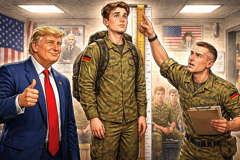 Rekrutierungsplan der Weltpolitik: Wenn Satire zur Wehrpflicht wird