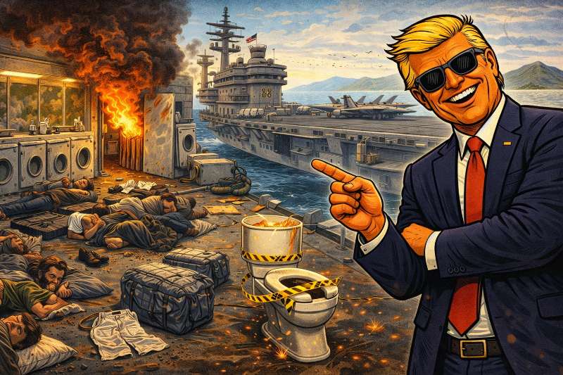 Der größte Flugzeugträger der Welt – besiegt von… einer Waschmaschine!