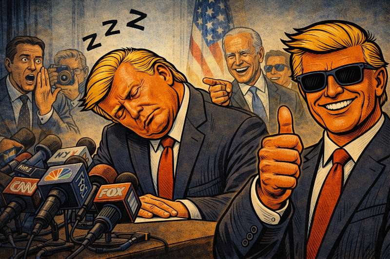 Augen zu und durch – Wenn die Pressekonferenz plötzlich zum Nickerchen wird