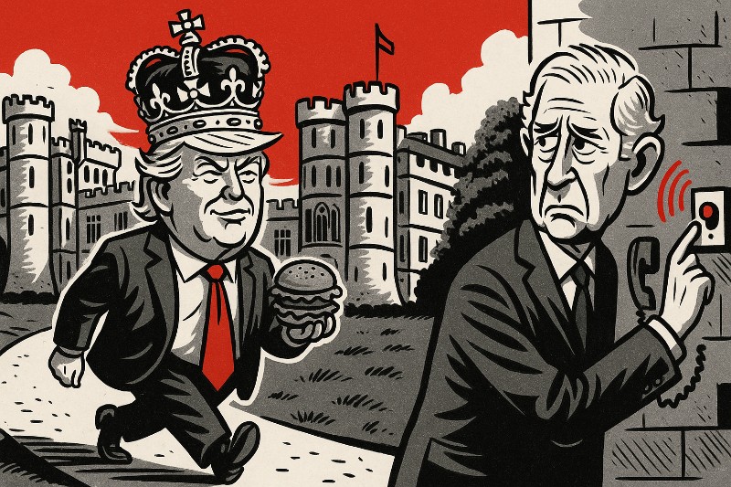 Tea with Tyranny – Wie König Charles dem Orangen Orkan höflich den roten Teppich ausrollt
