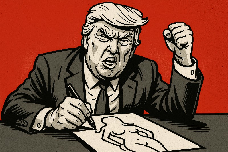 „Ich zeichne keine Brüste – ich *bin* die Brüste!“ – Donald Trump und der Epstein-Brief, den keiner geschrieben haben will