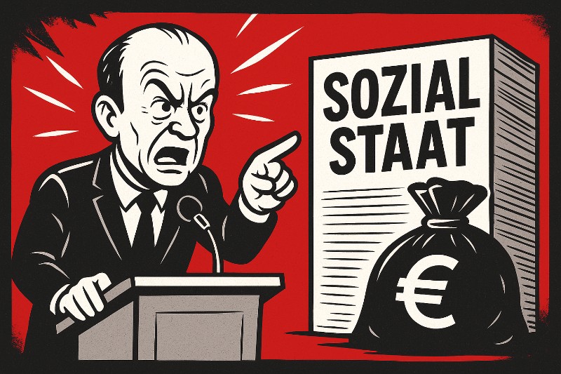 Merz, Macht und Mitleid – Wie der Kanzler den Sozialstaat demontiert, weil er zu sozial ist