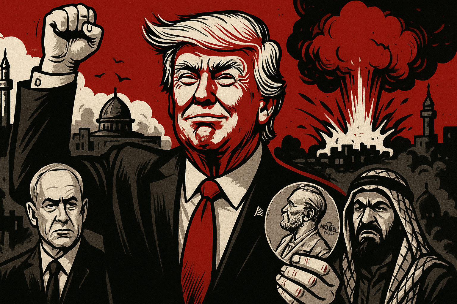 „Friede durch Föhnfrisur“ – Wie Donald Trump zum Nahost-Nobelpreisträger werden könnte