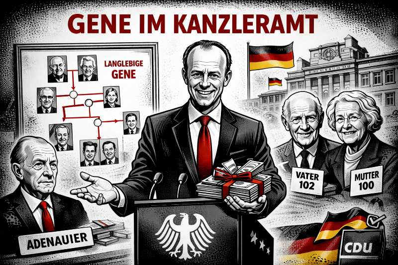 Der Kanzler und das ewige Leben – Wenn DNA zur Koalitionsoption wird